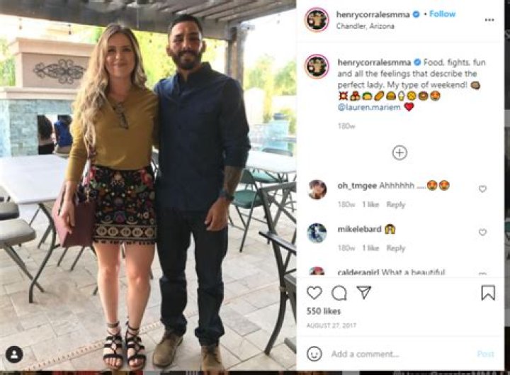Henry Corrales Bio-salary, net worth, earnings, girlfriend, married, career, ufc, mma, relationship, age, family, wife, height