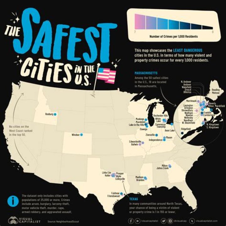 The Safest Cities in the U.S. by State — Best Life