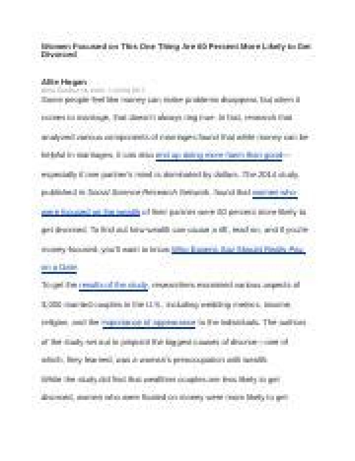 Women Focused on This One Thing Are 60 Percent More Likely to Get Divorced